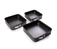 Forma tortová štvorcová set 3 ks 24, 26, 28 cm