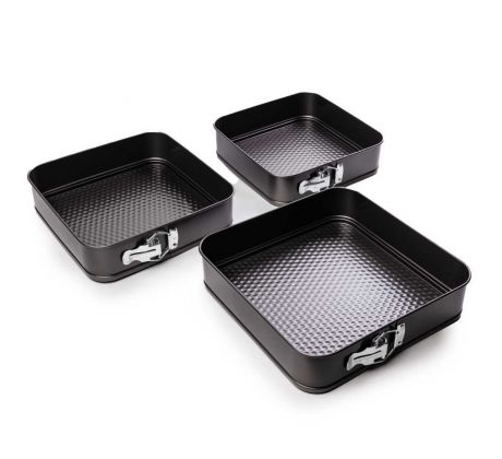 Forma tortová štvorcová set 3 ks 24, 26, 28 cm
