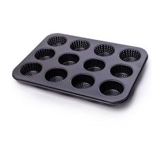 Perforovaný plech na pečenie muffinov (12 ks)