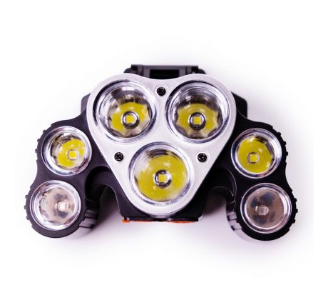 Čelovka 7 LED COB - nabíjateľná
