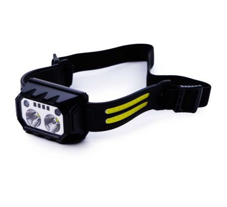 LED čelovka s USB nabíjaním – 5 režimov, červené a modré svetlo