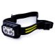 LED čelovka s USB nabíjaním – 5 režimov, červené a modré svetlo