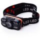 LED čelovka s USB nabíjaním – 4 režimy + červené svetlo