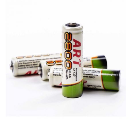 Sada 4 dobíjateľných batérií - typu AA , 2800 mAh