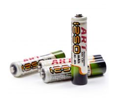 Sada 4 dobíjateľných batérií -typu AAA ,1250 mAh
