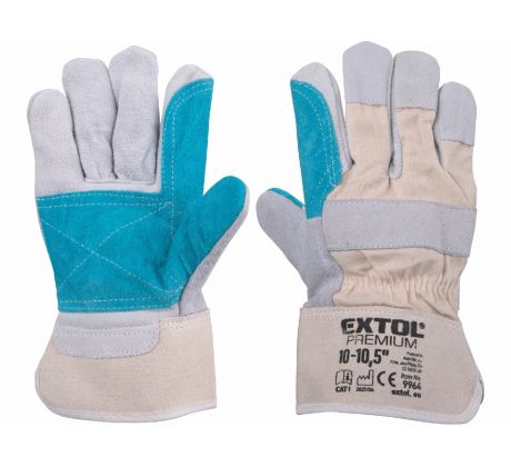 Rukavice koža/látka, 10"-10,5", EXTOL PREMIUM