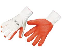 Rukavice bavlna, máčané v latexe, 10"
