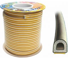 Tesnenie samolepiace profil D 55706, 1m, 9x7,5mm, hnedé, Tesa