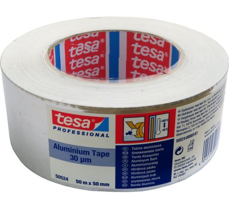 Páska lepiaca hliníková 63632, 50mmx50m, hr. 0,030mm, Tesa