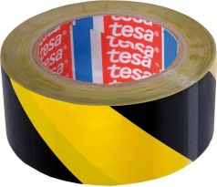Páska lepiaca výstražná 60760, 50mmx33m, nosič PVC, žlto-čierna, Tesa