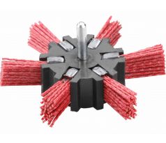 Kartáč okružný vlnitý so stopkou, Ø100mm, šírka 20mm, nylonové vlákno 1,2mm, EXTOL CRAFT