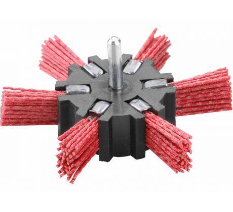 Kartáč okružný vlnitý so stopkou, Ø100mm, šírka 20mm, nylonové vlákno 1,2mm, EXTOL CRAFT