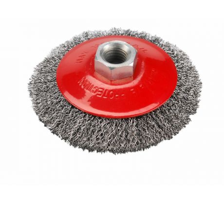 Kartáč miskový M14 vlnitý, Ø100mm, EXTOL CRAFT