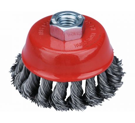 Kartáč hrnčekový M14 vrkočový, Ø80mm, EXTOL CRAFT