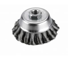 Kartáč hrnčekový M14 vrkočový, dvojradový, Ø80mm, EXTOL CRAFT