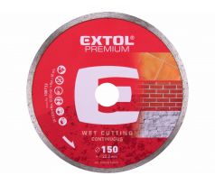 Kotúč rezný diamantový plný, 150mm, EXTOL PREMIUM