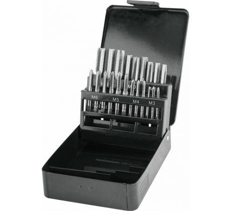 Závitníky HSS, 21-dielna sada, M3-4-5-6-8-10-12, EXTOL PREMIUM