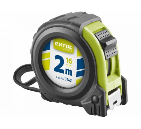 Meter zvinovací, 2m, šírka pásu 16mm, EXTOL CRAFT