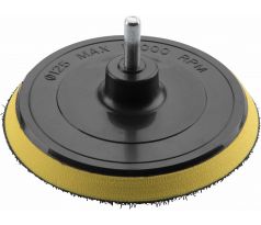 Tanier unášací so suchým zipsom so stopkou, Ø125mm, pevný, EXTOL CRAFT