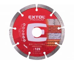 Kotúč rezný diamantový segmentový, 125mm, EXTOL PREMIUM