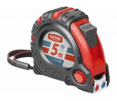 Meter zvinovací, 5m, šírka pásu 19mm, EXTOL PREMIUM