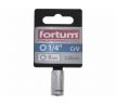 Kľúč nástrčný, 9mm, 1/4”, FORTUM