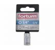 Kľúč nástrčný, 10mm, 1/4”, FORTUM