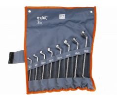 Kľúče očkové vyhnuté, 8-dielna sada, 6-22mm, CrV, EXTOL PREMIUM