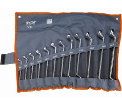 Kľúče očkové vyhnuté, 12-dielna sada, 6-32mm, CrV, EXTOL PREMIUM
