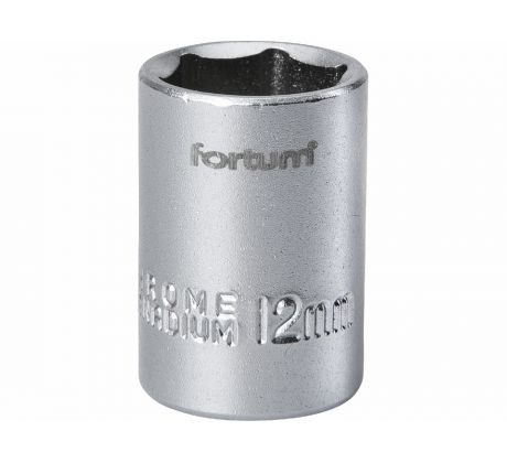 Kľúč nástrčný, 12mm, 1/4”, FORTUM