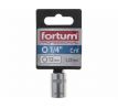 Kľúč nástrčný, 12mm, 1/4”, FORTUM