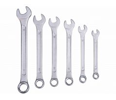 Kľúče očko-vidlicové, 6-dielna sada, 8-17mm, EXTOL CRAFT