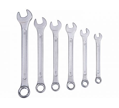 Kľúče očko-vidlicové, 6-dielna sada, 8-17mm, EXTOL CRAFT