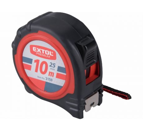 Meter zvinovací, 10m, šírka pásu 25mm, EXTOL PREMIUM