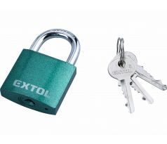 Zámok visací liatinový, 3 kľúče, 38mm, EXTOL CRAFT