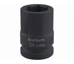 Kľúč nástrčný rázový, 24mm, 3/4”, FORTUM