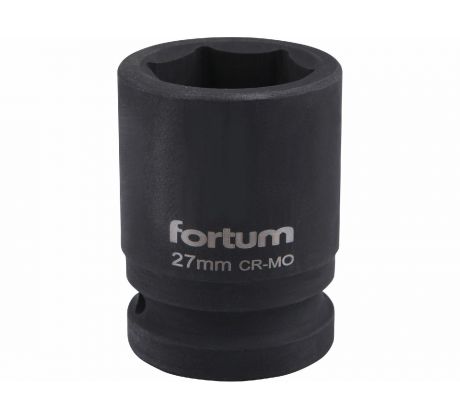 Kľúč nástrčný rázový, 27mm, 3/4”, FORTUM