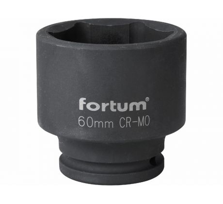 Kľúč nástrčný rázový, 60mm, 3/4”, FORTUM