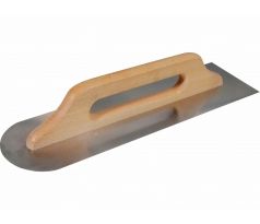 Hladidlo antikorové polokrúhle, drevená rukoväť, 480x130mm