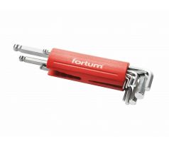 Kľúče imbusové s guľôčkou, 9-dielna sada, FORTUM