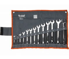 Kľúče očko-vidlicové 6-22mm, sada 13ks, celoleštené, EXTOL PREMIUM