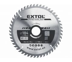 Kotúč pílový s SK plátkami, ø184x3,2x30mm, 50z, EXTOL PREMIUM