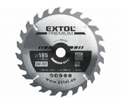 Kotúč pílový s SK plátkami, ø185x3,2x20mm, 24z, EXTOL PREMIUM