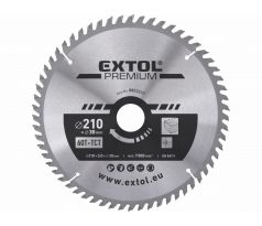 Kotúč pílový s SK plátkami, Ø210x3,2x30mm, 60z, EXTOL PREMIUM