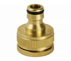 Rýchlospojka na záhradný ventil mosadzná, adaptér na 3/4'' a 1/2'' ventil, mosadz, EXTOL PREMIUM