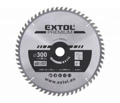 Kotúč pílový s SK plátkami, Ø300x3,2x30mm, 60z, EXTOL PREMIUM