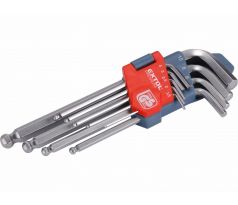 Kľúče imbusové s guľôčkou, 9-dielna sada, 1,5-10mm, CrV, EXTOL PREMIUM