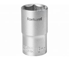 Kľúč nástrčný, 16mm, 1/2”, FORTUM