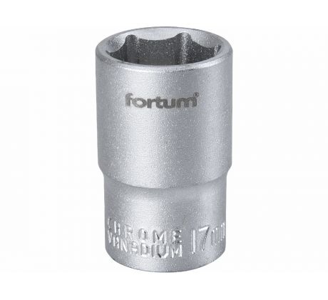 Kľúč nástrčný, 17mm, 1/2”, FORTUM