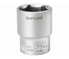 Kľúč nástrčný, 22mm, 1/2”, FORTUM